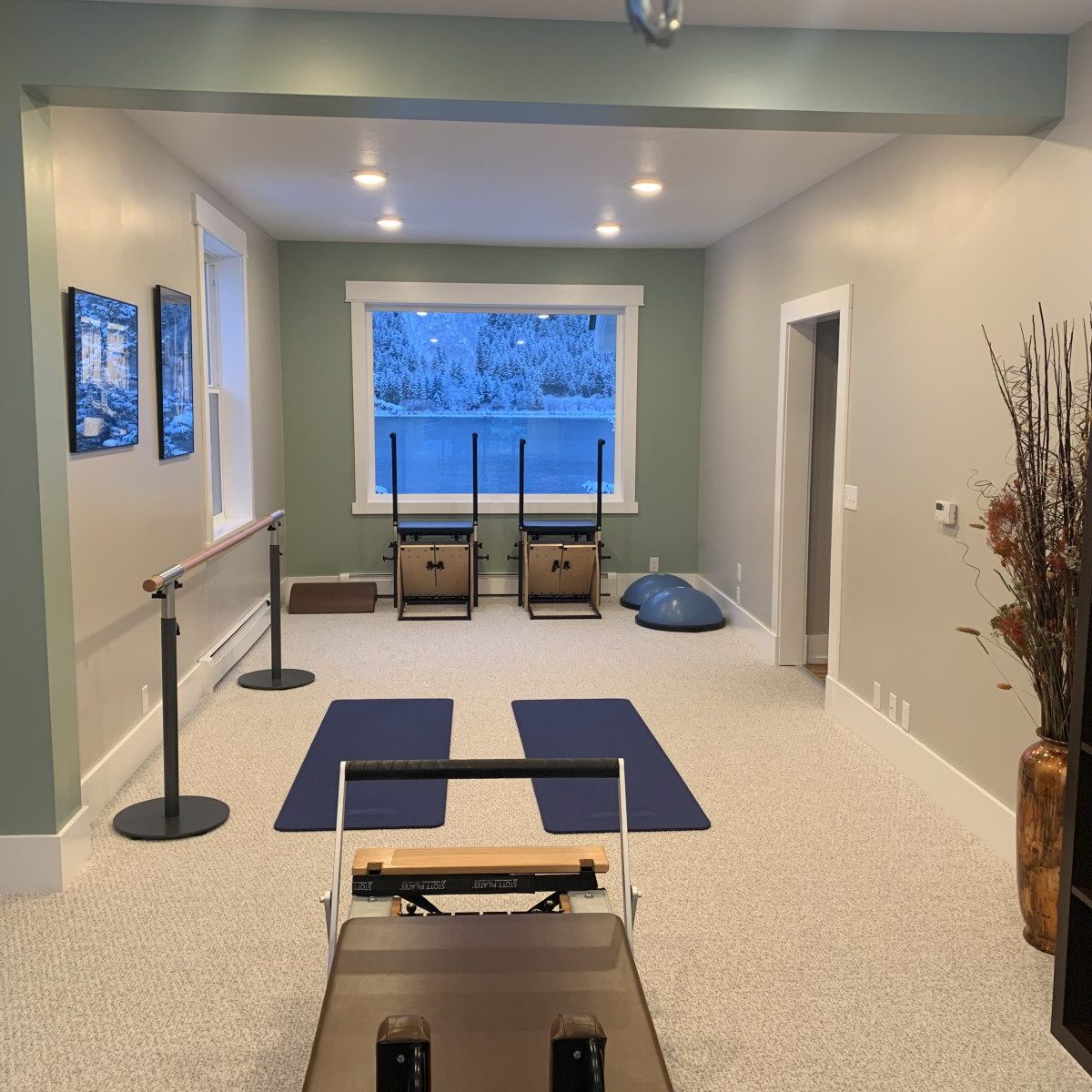 Juneau Pilates Studio in a home.